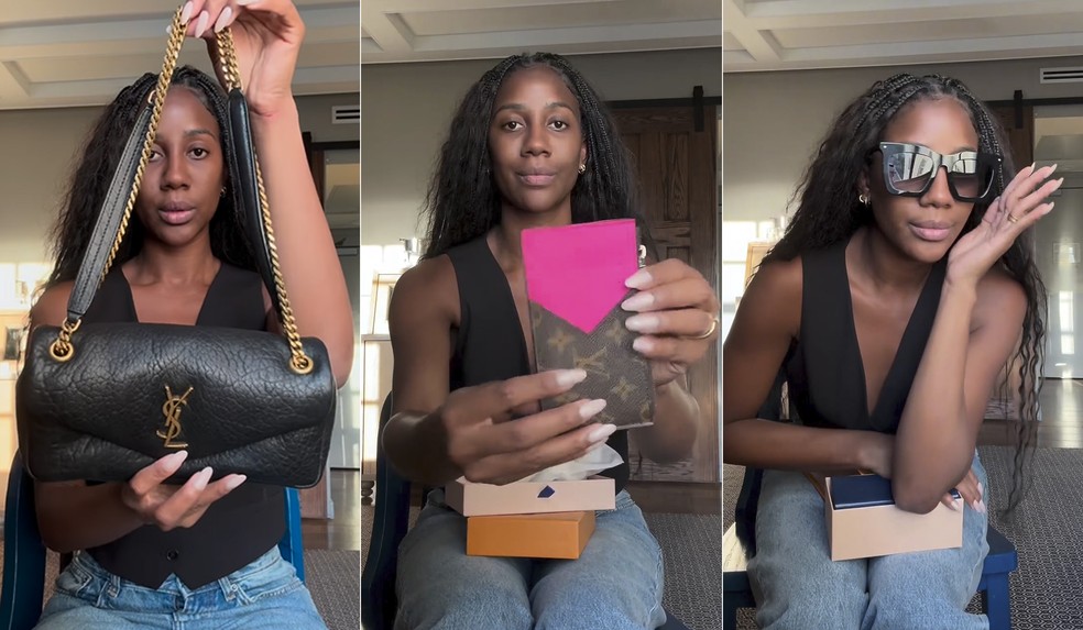 Camilla de Lucas mostra mais R$ 100 mil em compras de acessórios de grife — Foto: Reprodução/Instagram