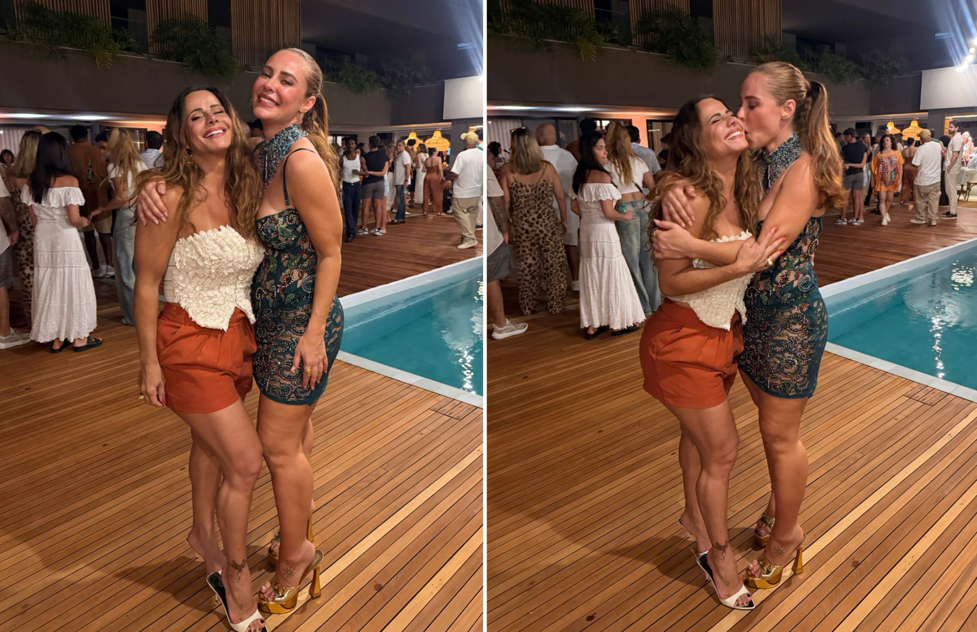 Paolla Oliveira cai no samba com Viviane Araújo em festão de aniversário; confira