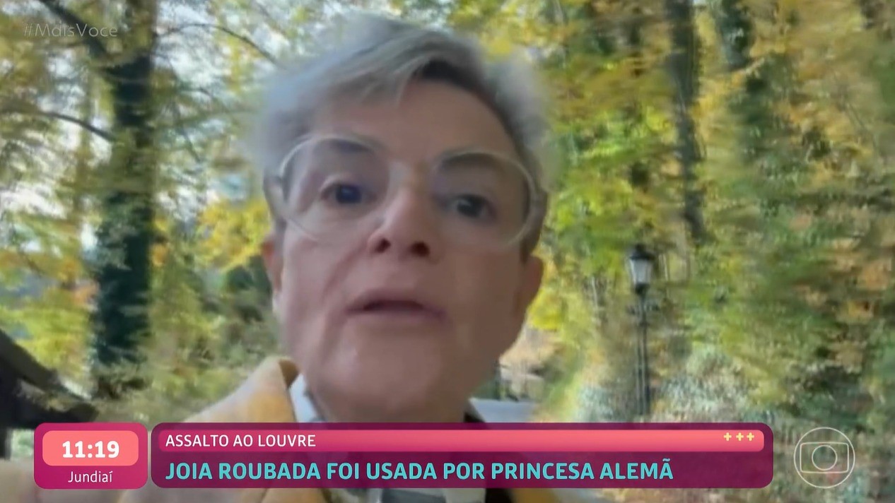 Ana Maria Braga recebe recado de princesa alemã, que já usou uma das joias roubadas no Louvre