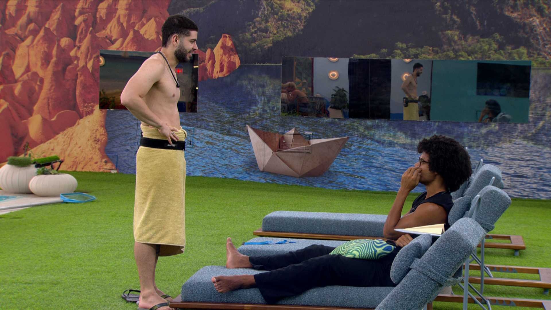 Breno aconselha Marcelo a se movimentar no jogo, e médico dispara: 'Pisar na cabeça de todas as serpentes'