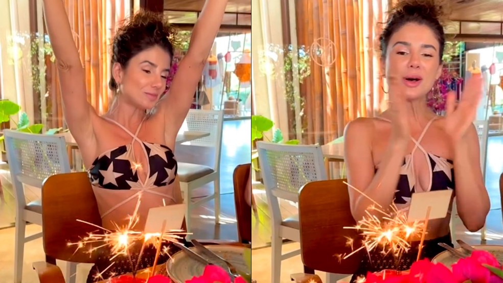 Paula Fernandes exibe corpão e faz coreografia ao som de Pedro