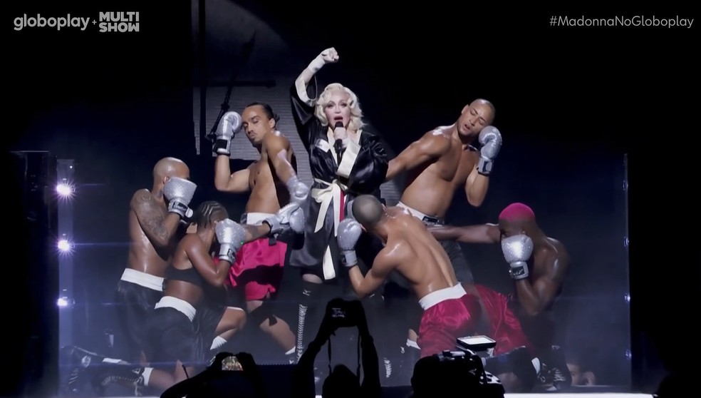 Madonna no Rio: veja todas as trocas de figurinos da cantora no show — Foto: Reprodução/Globoplay
