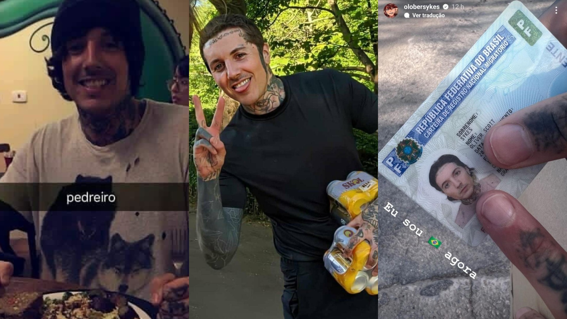 Oliver Sykes, vocalista do Bring Me The Horizon é casado com brasileira, tem casa no interior de São Paulo e até CPF; saiba mais