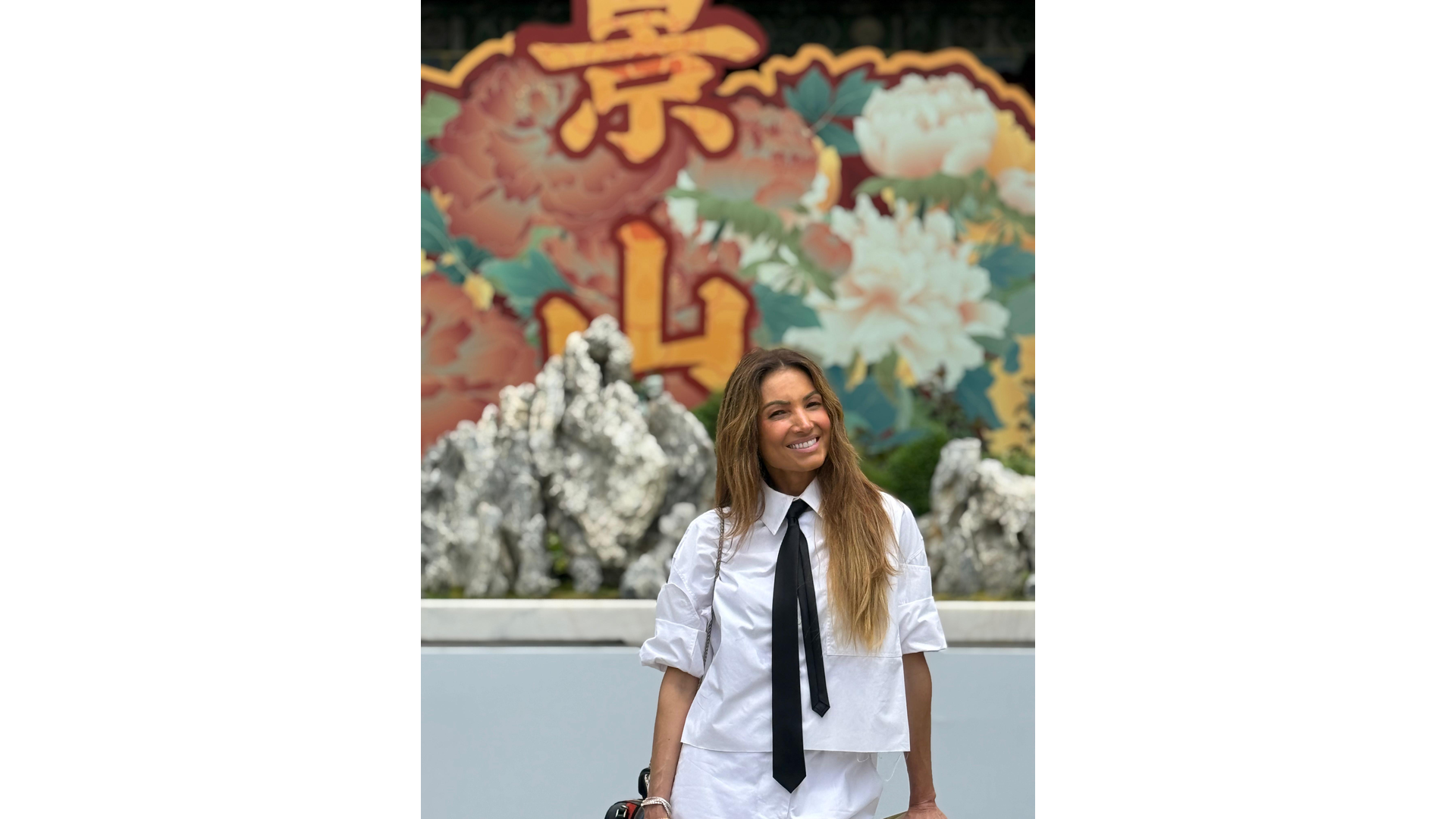 Patrícia Poeta na China em viagem de férias — Foto: Arquivo pessoal