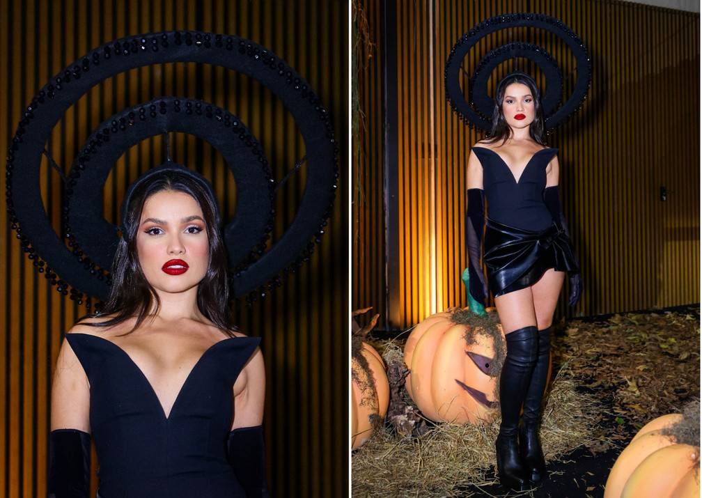 Juliette estampa edição especial de Halloween da Elle Brasil