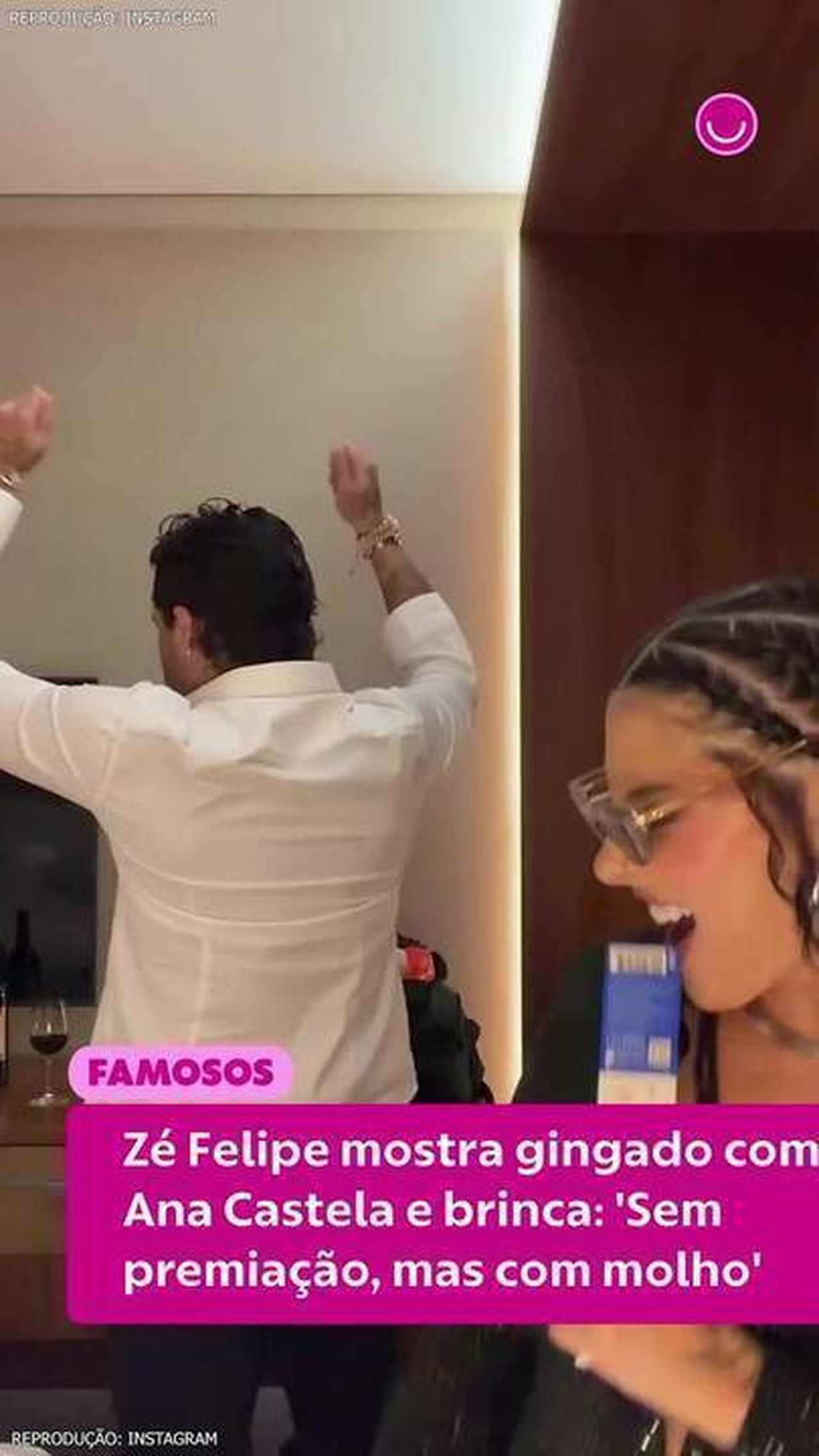 Zé Felipe mostra gingado em vídeo com Ana Castela e brinca: 'Sem premiação, mas com molho'