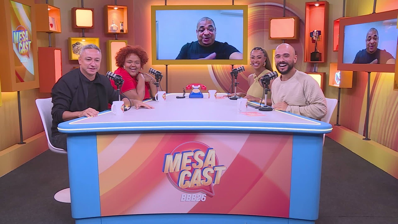 Paulo Nunes recebe ligação de Vampeta no Mesacast BBB e diz quem é o melhor jogador da casa