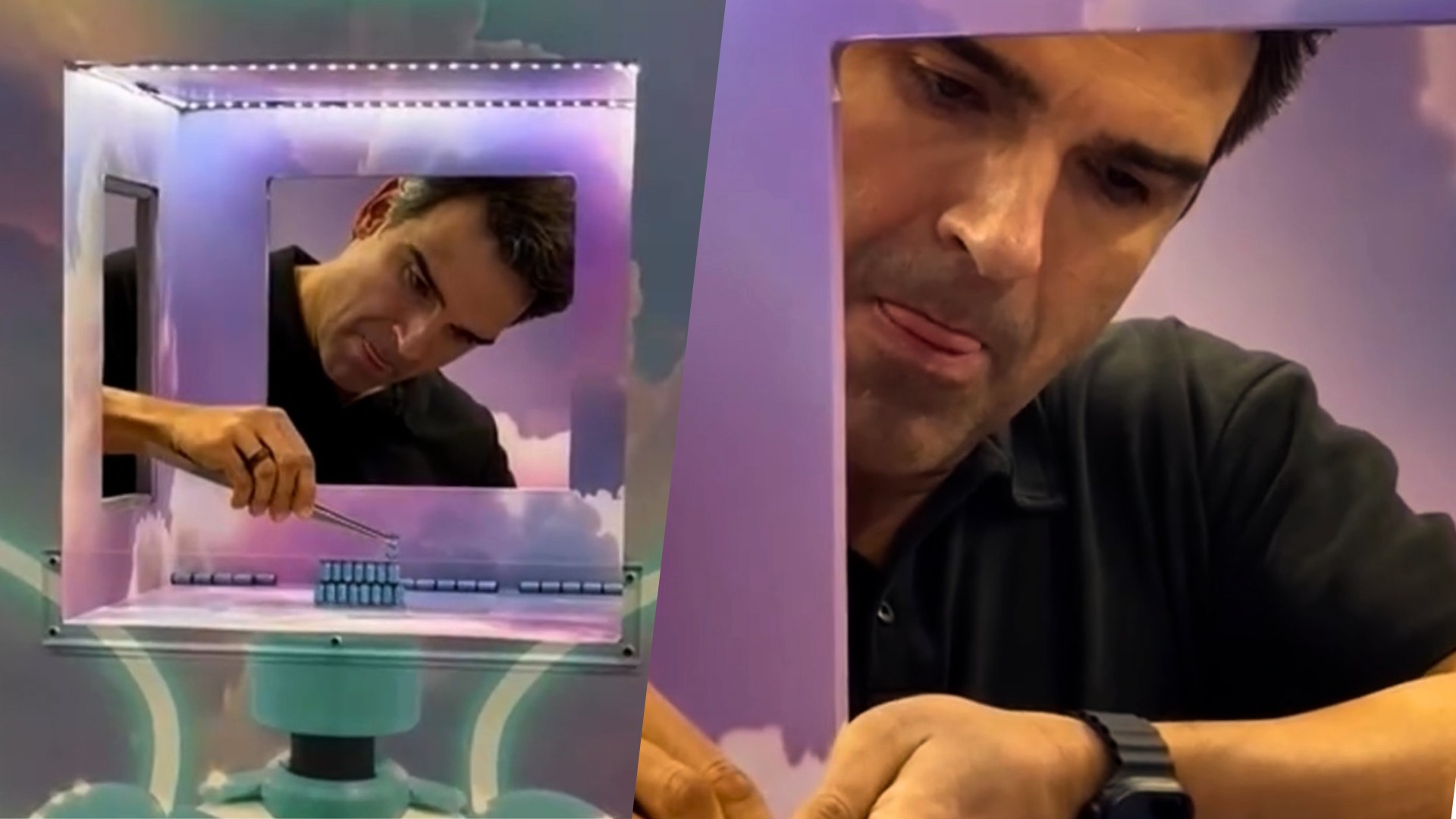 Tadeu Schmidt se arrisca em desafio da 10ª Prova do Anjo; assista!