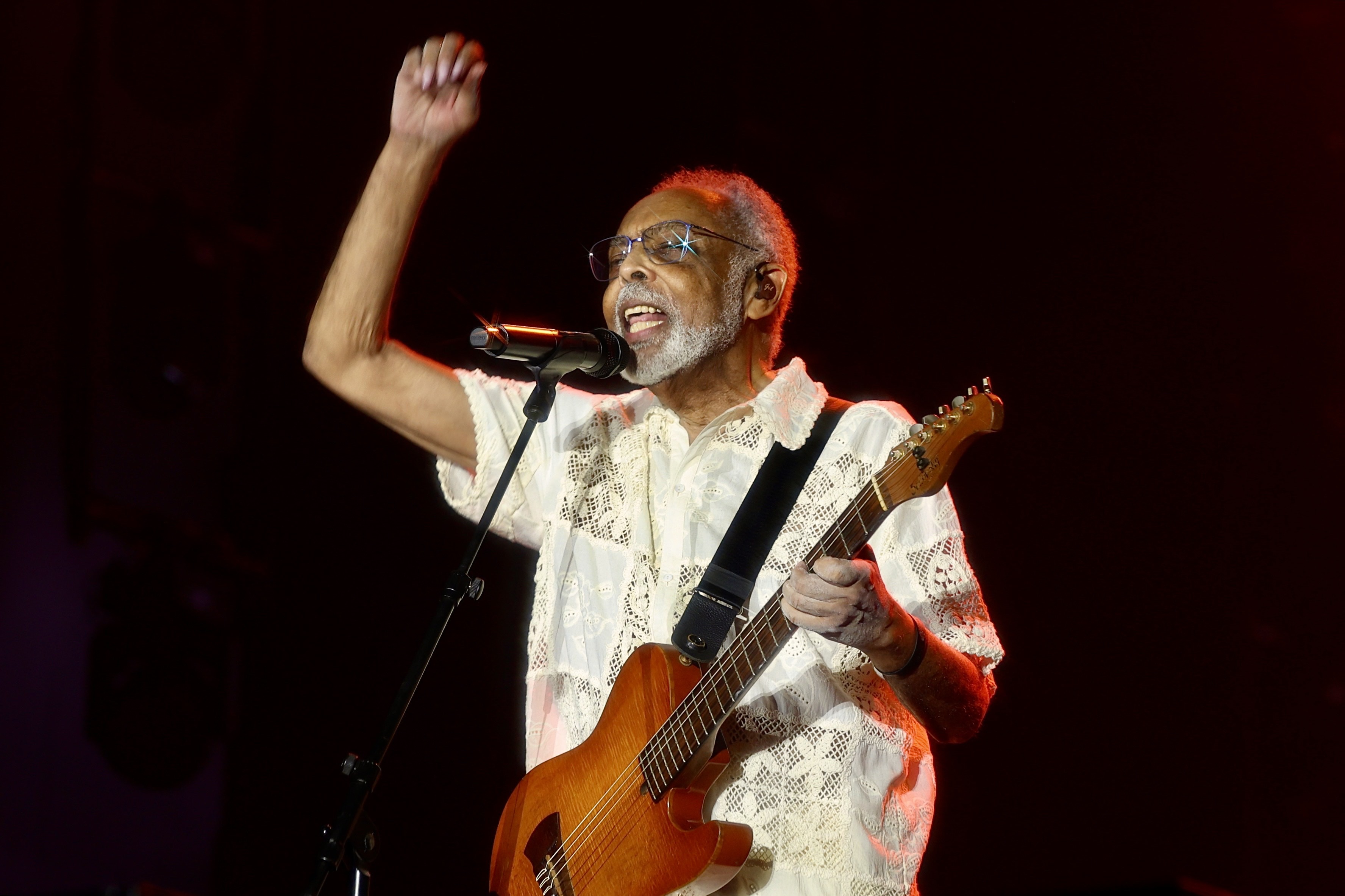 Gilberto Gil em apresentação no Rock in Rio