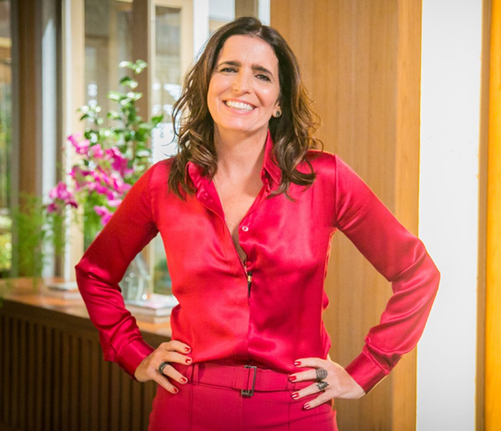 Em 'Haja Coração', Malu Mader como Rebeca Velázquez — Foto: Paulo Belote/Globo