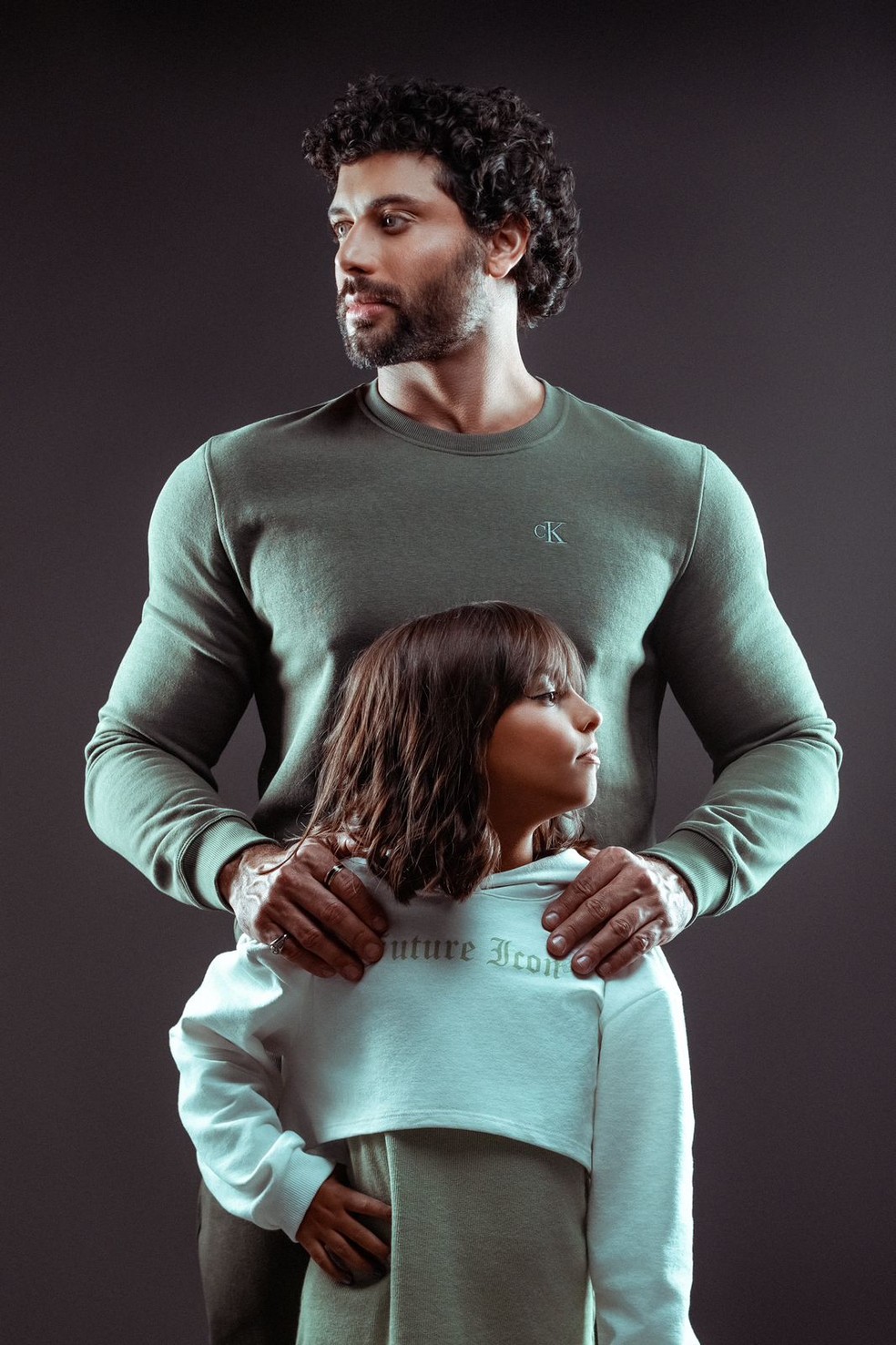 Jesus Luz diz que cresceu muito após o nascimento de Malena — Foto: Emanoel Marques/ Divulgação