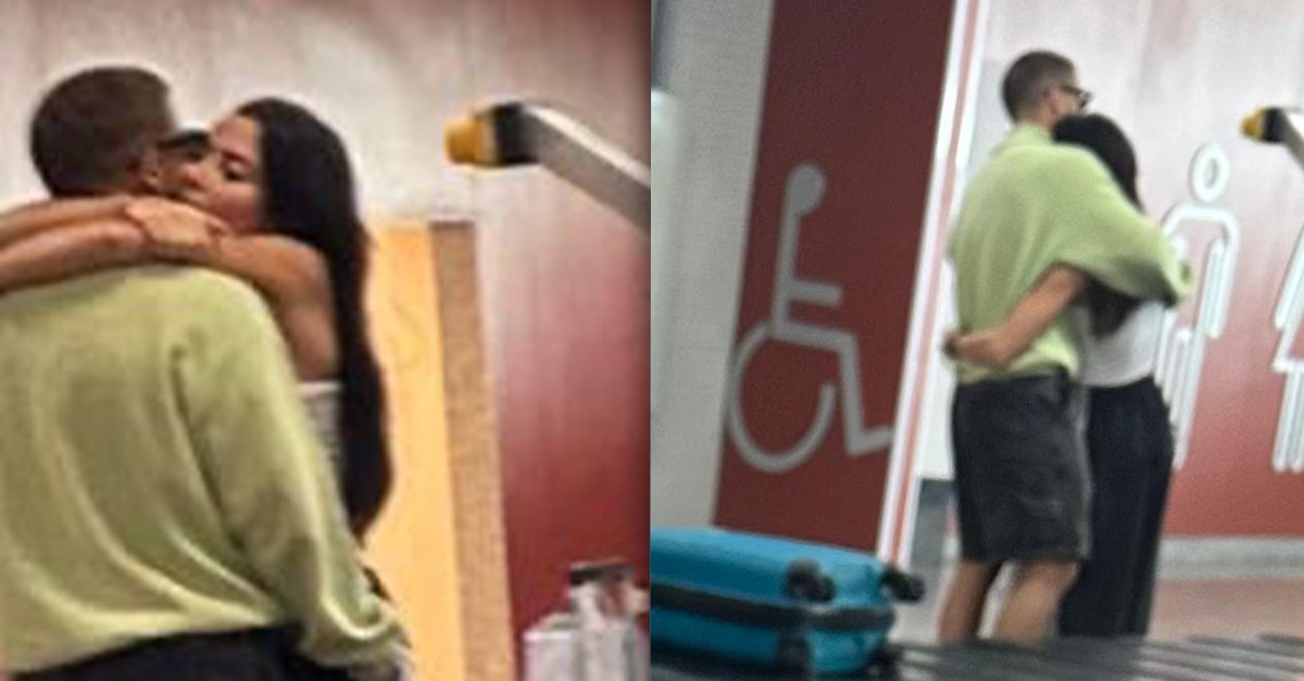 Apaixonados! Jade Picon e André Lamoglia trocam carinhos em aeroporto de Maceió