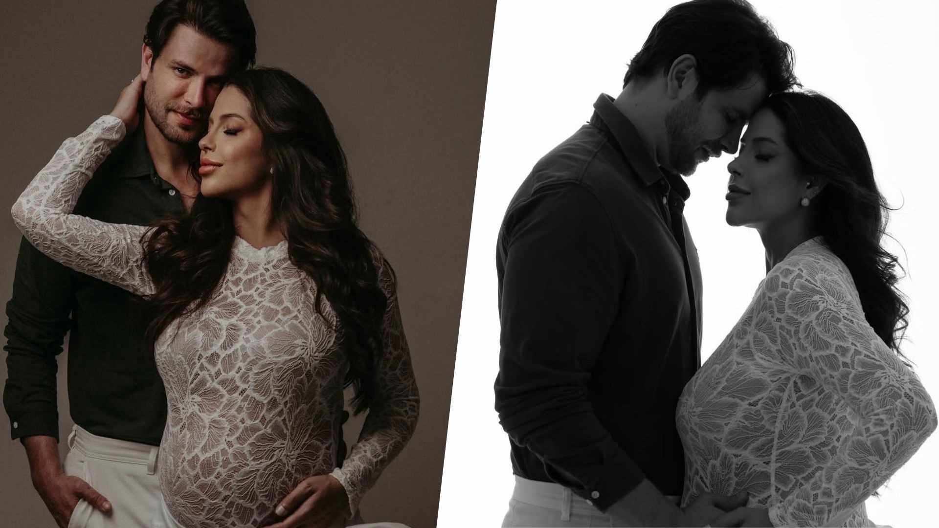 Ex-BBBs Laís e Gustavo Marsengo fazem ensaio de 'grávidos': 'Fase mais linda da nossa história'