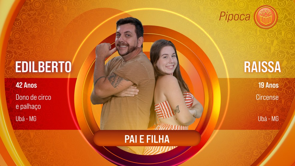 Edilberto e Raissa são a segunda dupla do BBB 25 — Foto: Globo