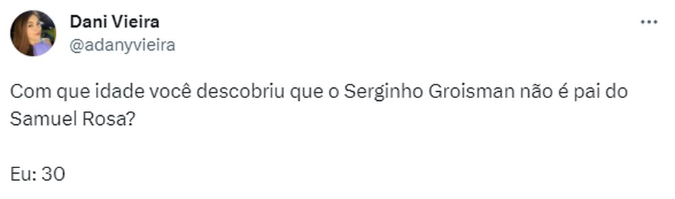 Semelhança entre Serginho Groisman e Samuel Rosa chama atenção na web — Foto: Reprodução
