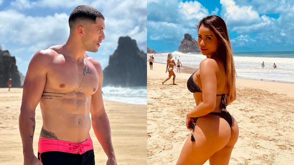 Ricardo Vianna e Lexa em Fernando de Noronha — Foto: Reprodução Instagram