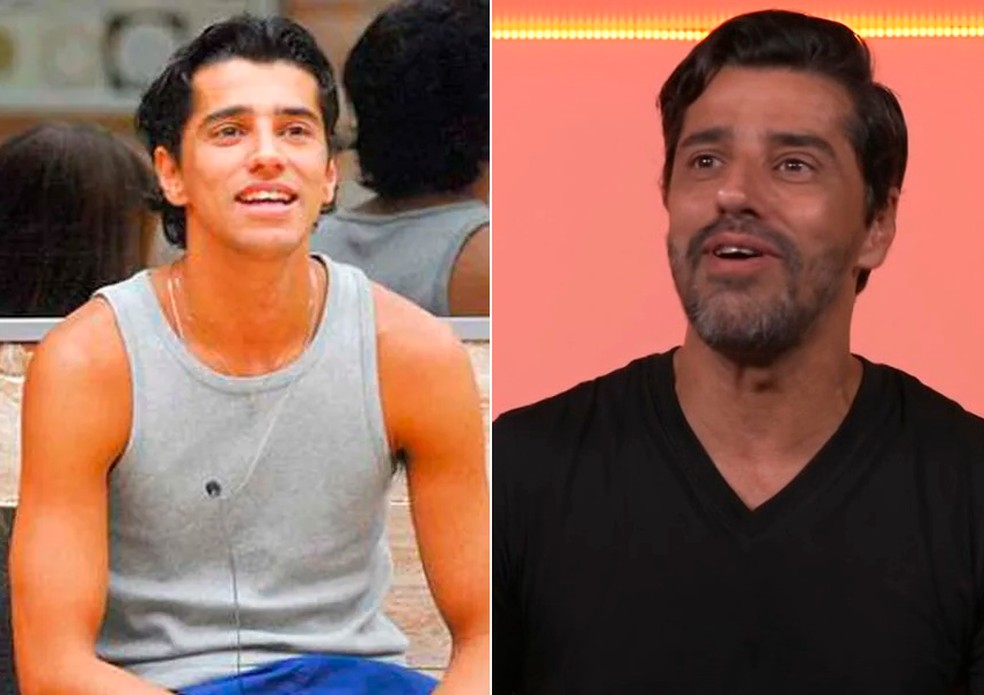 Antes e depois de Alberto Cowboy &mdash; Foto: Globo