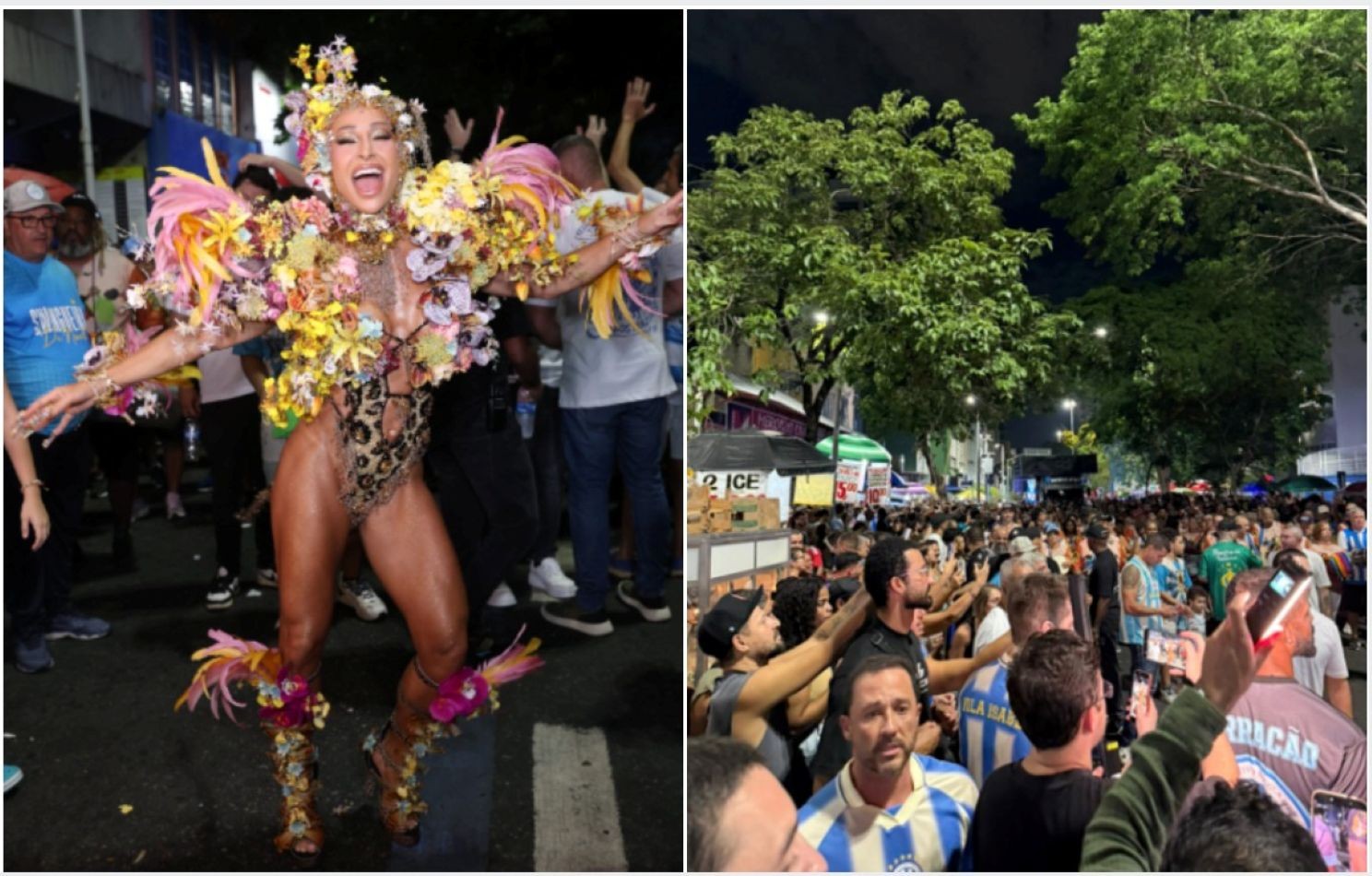 Favorita no Carnaval, Vila é exaltada por Sabrina Sato em último ensaio: ‘Duas ruas lotadas’