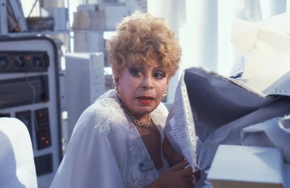 Dercy Gonçalves foi o anjo Celestina em Deus nos Acuda — Foto: TV Globo