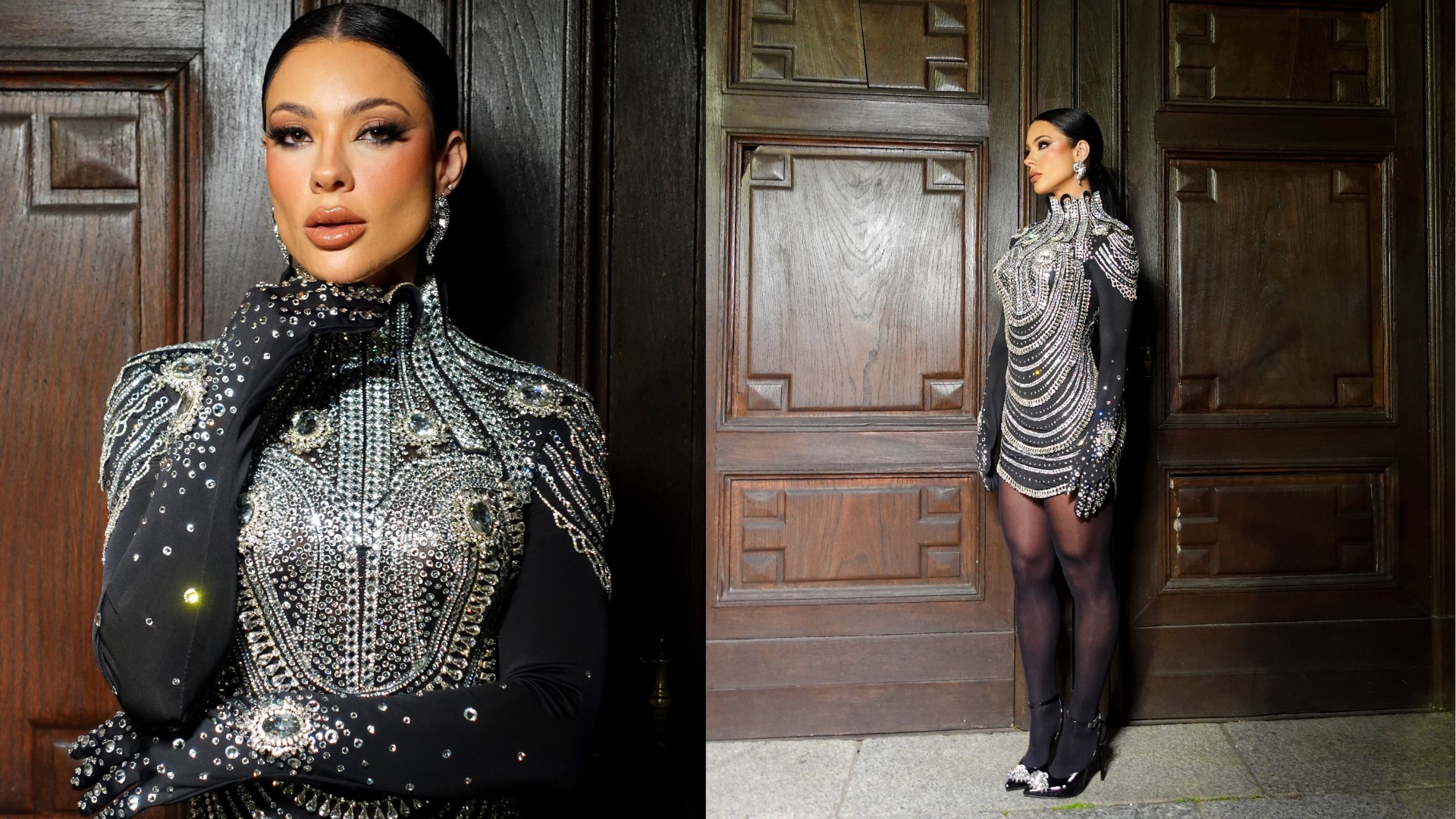 Rayane Figliuzzi usa vestido de 57 mil euros em Semana de Moda de Milão