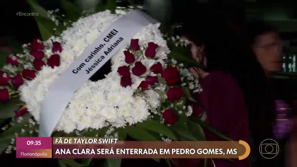 Velório de Ana Clara em Pedro Gomes (MS) — Foto: Globo