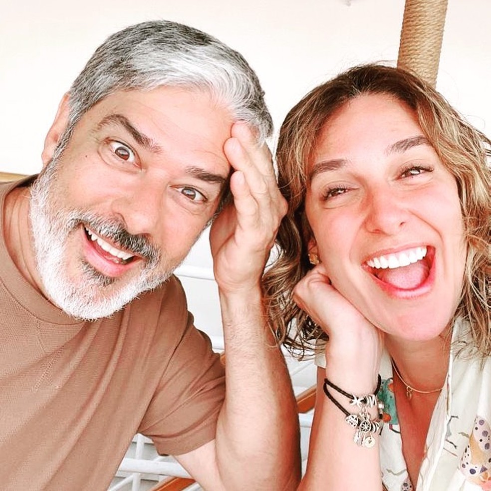 William Bonner e Natasha Dantas — Foto: Reprodução/Instagram