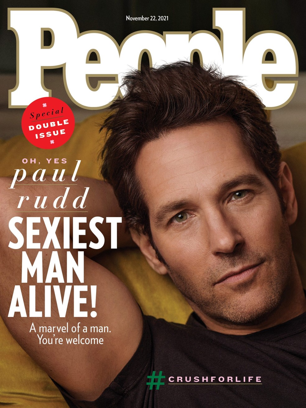Paul Rudd é eleito o 'homem mais sexy do mundo' pela revista 'People' — Foto: Divulgação/People/Alexei Hay 