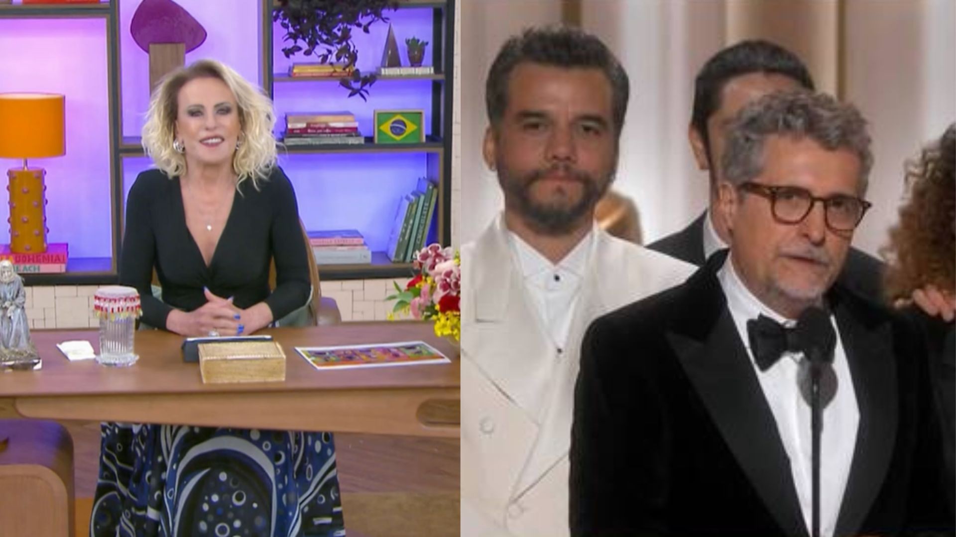 Ana Maria Braga celebra vitórias de 'O Agente Secreto' e Wagner Moura no Globo de Ouro