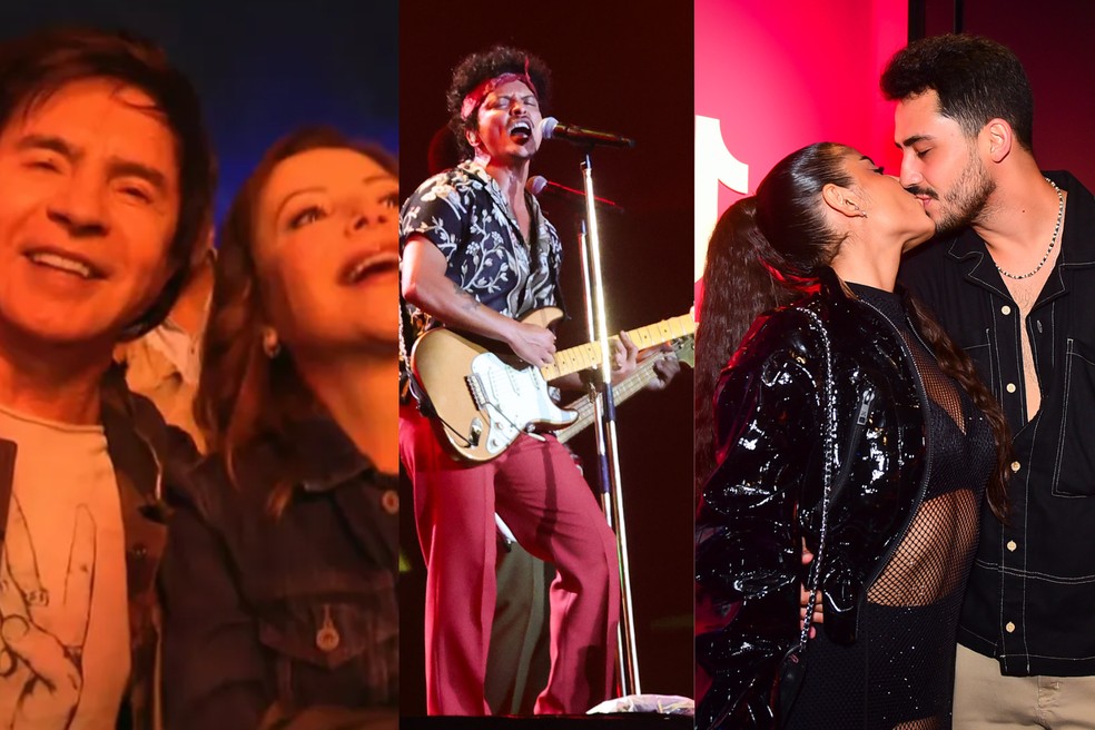 Xororó se emociona na plateia com 'Evidências' no show de Bruno