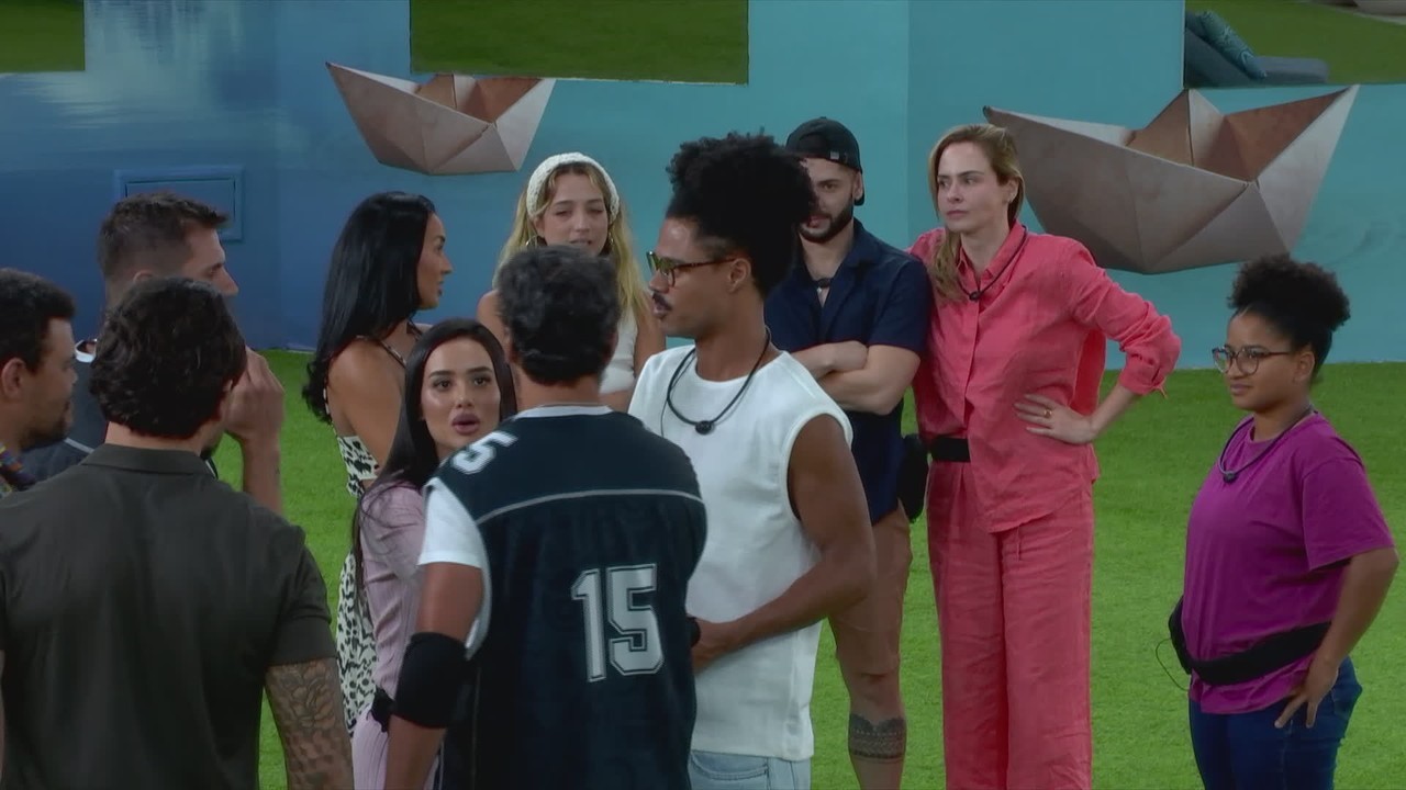 Veja a reação de Alberto Cowboy e Jonas Sulzbach ao receberem a notícia sobre Henri Castelli no BBB 26