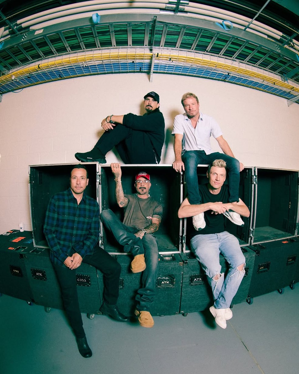 Backstreet Boys se apresentam na edição de 2025 do The Town — Foto: Reprodução/Redes Sociais
