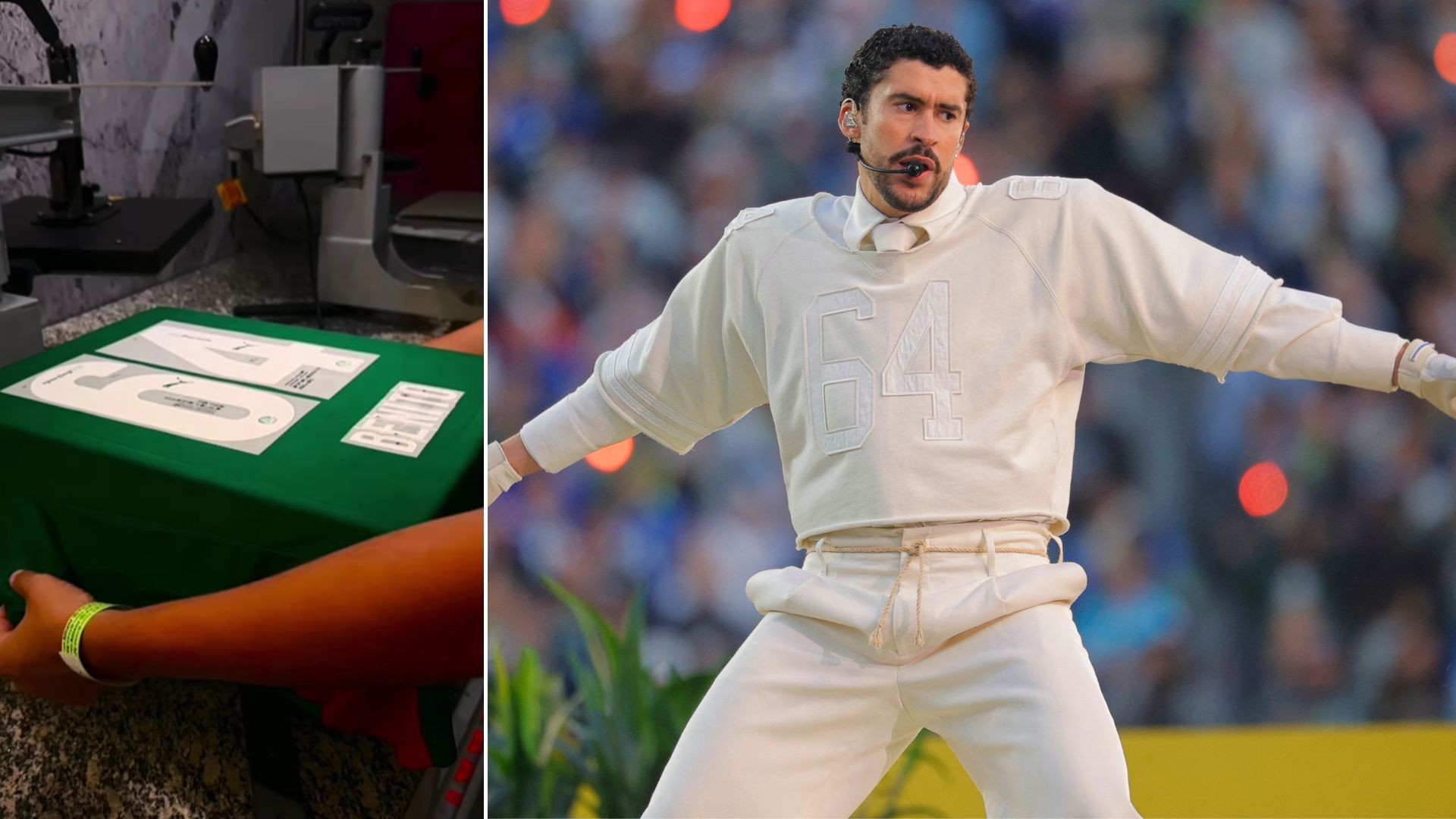 A poucos dias do show, Palmeiras confecciona camisa especial para Bad Bunny