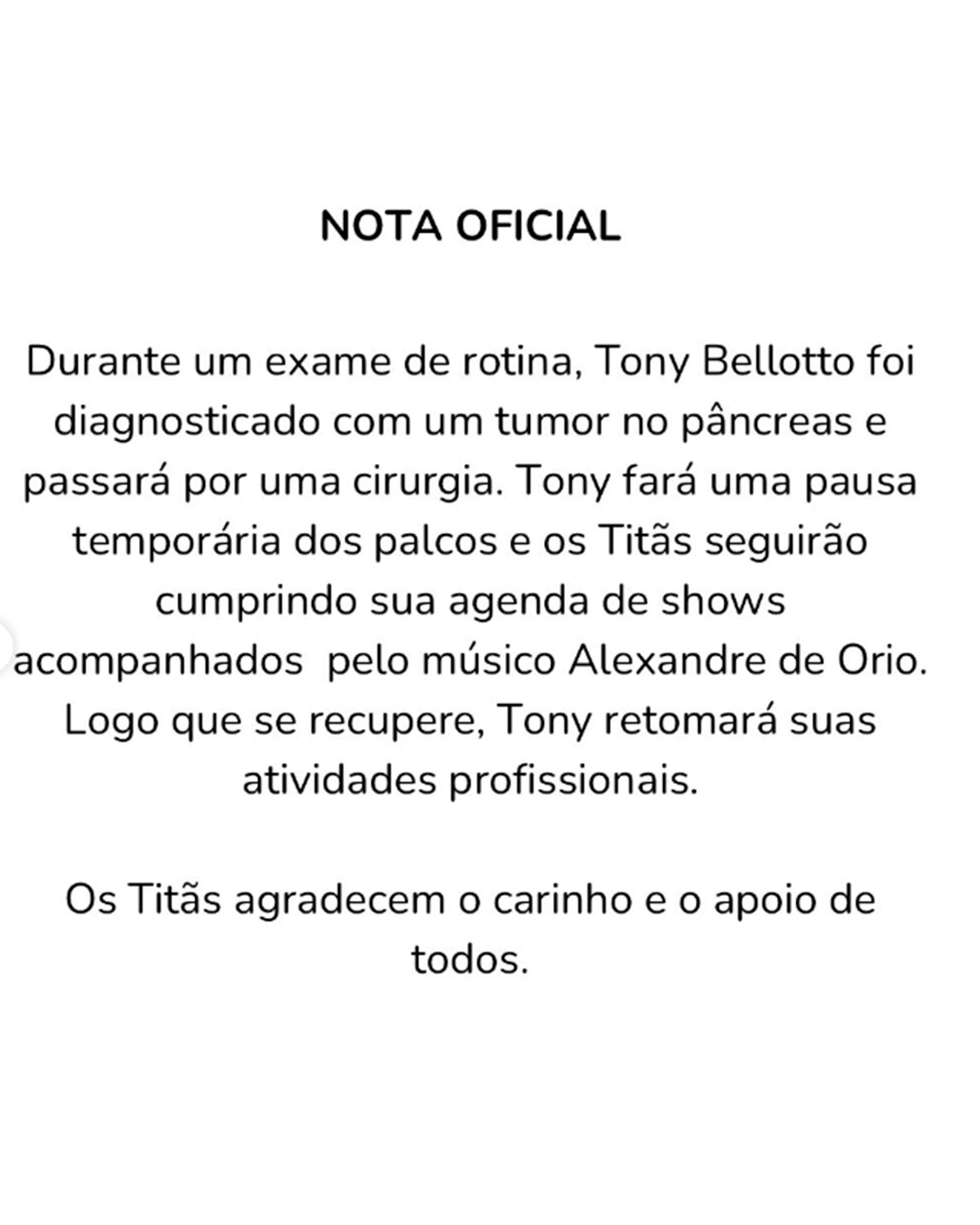 Após cirurgia de Tony Bellotto, filho posta foto com o pai e Malu Mader e fãs desejam melhoras