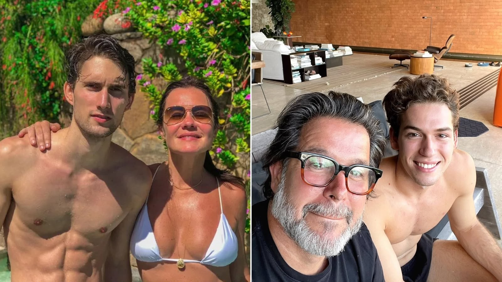 Adriana Esteves e Murilo Benício se derretem pelos filhos atores | Gshow