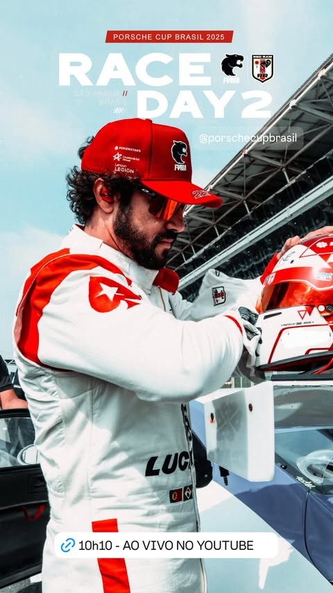 Caio Castro abandona corrida após acidente na Porsche Cup em Interlagos