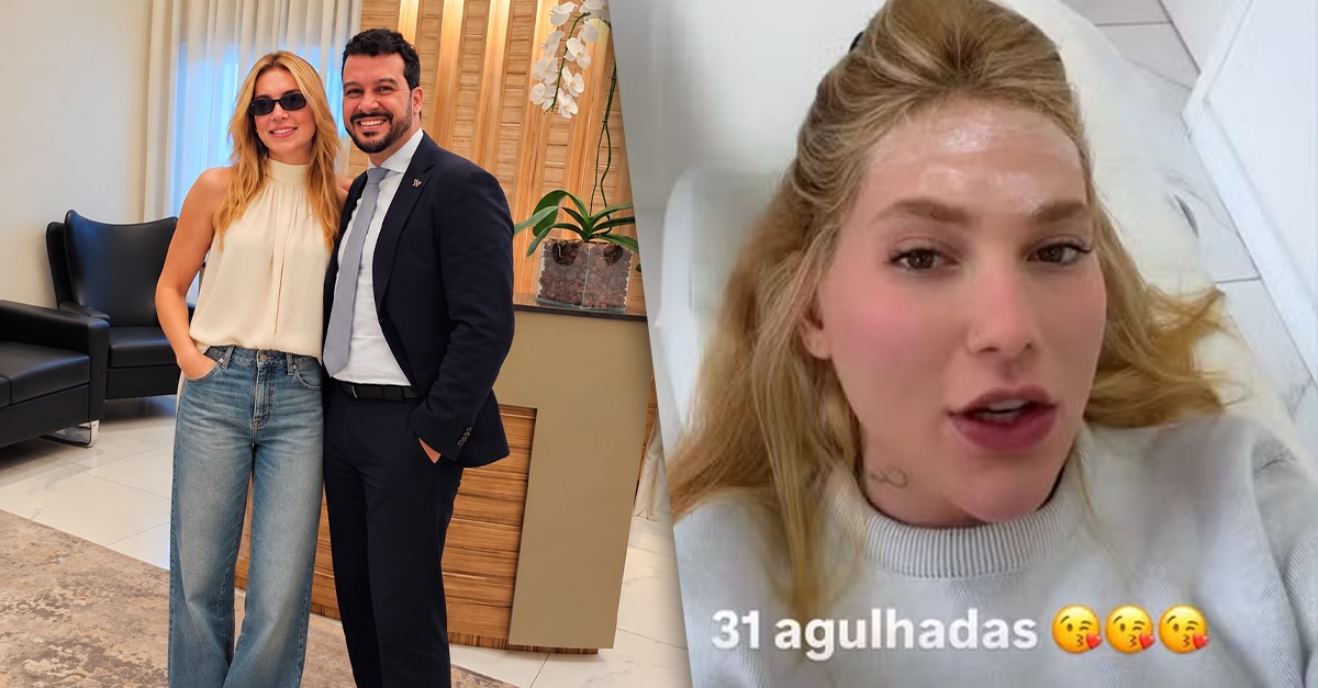 Virginia Fonseca recebendo aplicação de botox na cabeça