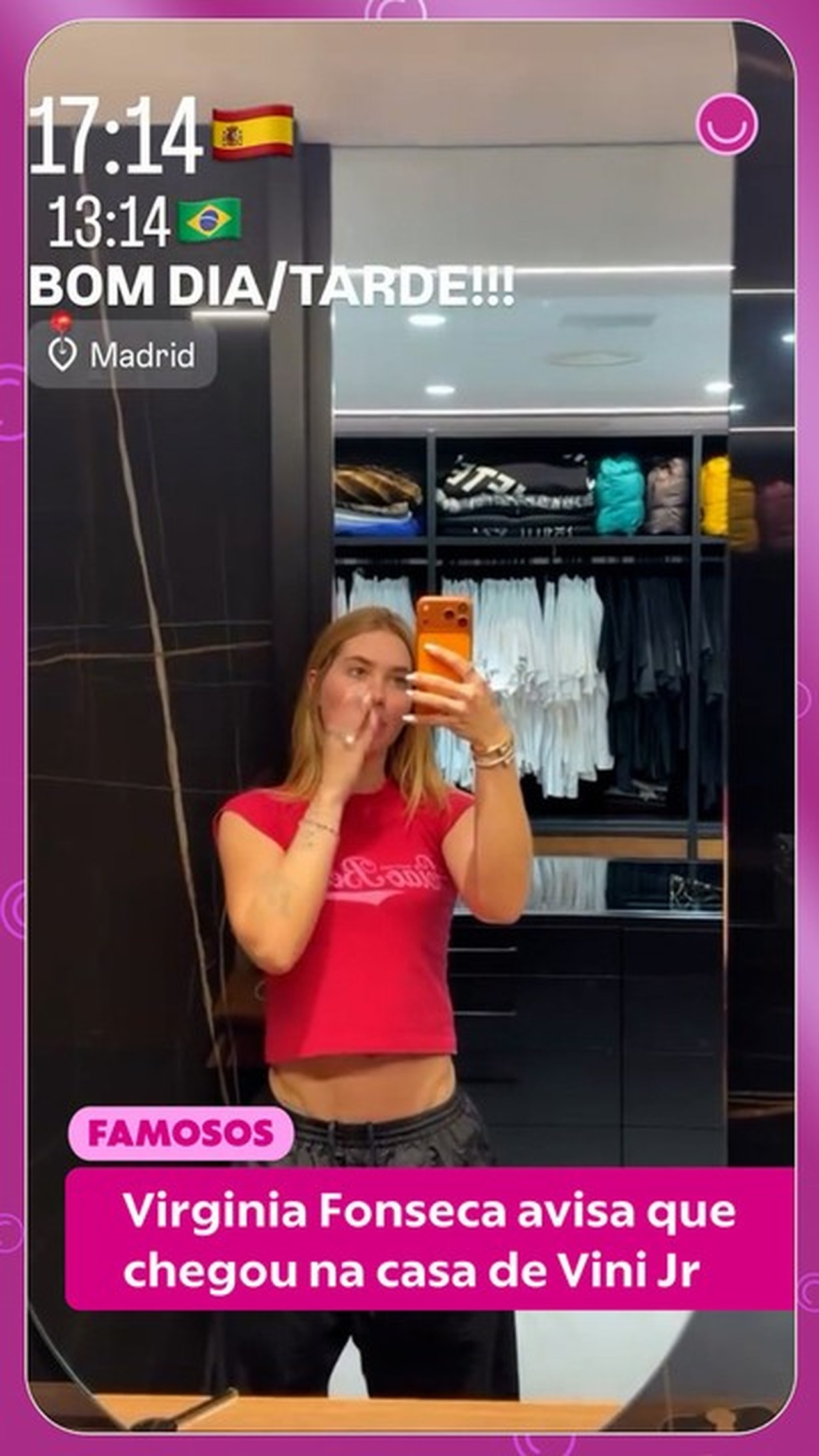 Virginia Fonseca desembarca em Madri e mostra intimidade: 'A gente chegou aqui em casa'