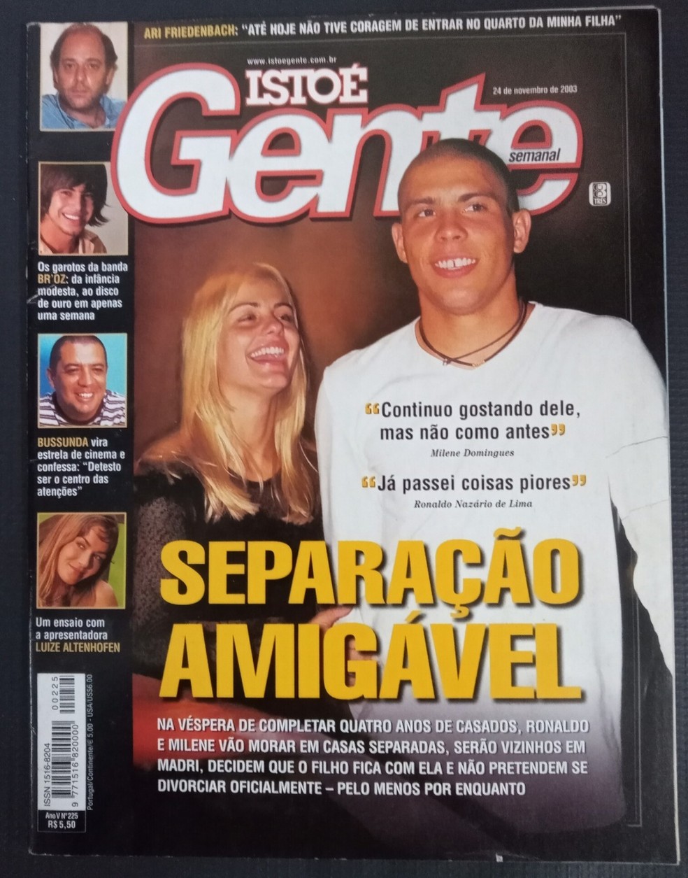 Capas de revistas traziam declarações de famosos sobre separações — Foto: Reprodução/internet