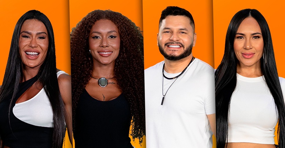 BBB 25: Entenda a treta entre as duplas Gracyanne Barbosa e Giovanna e Arleane e Marcelo — Foto: Globo
