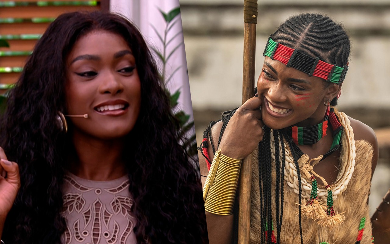 Rainha em A Nobreza do Amor, Erika Januza fala da sensação ao vestir figurino: 'Sensação de pertencimento'