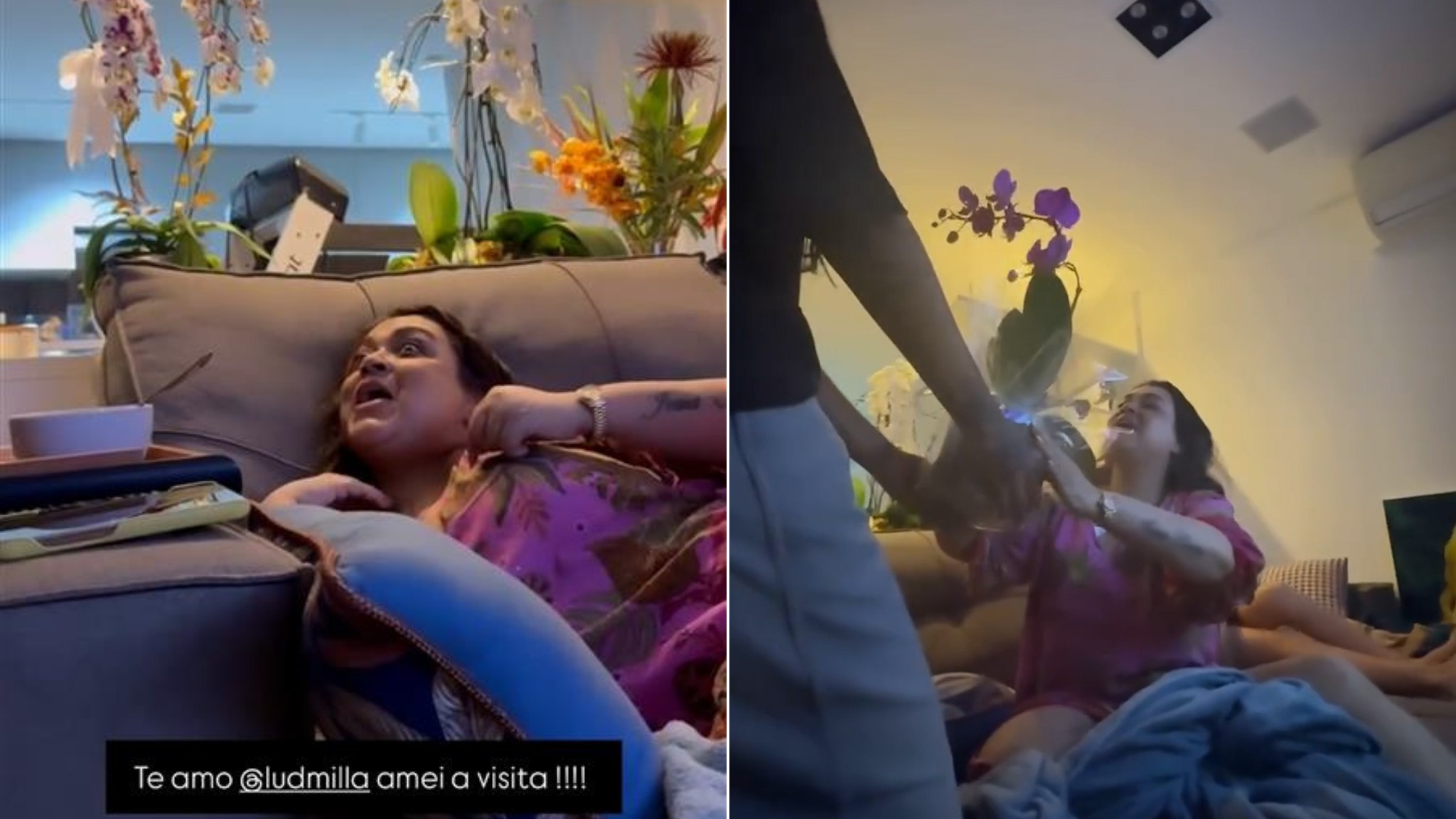 Preta Gil recebe visita surpresa de Ludmilla
