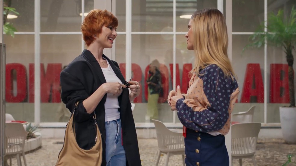 Milena e Leila irão conversar — Foto: Reprodução/TV Globo