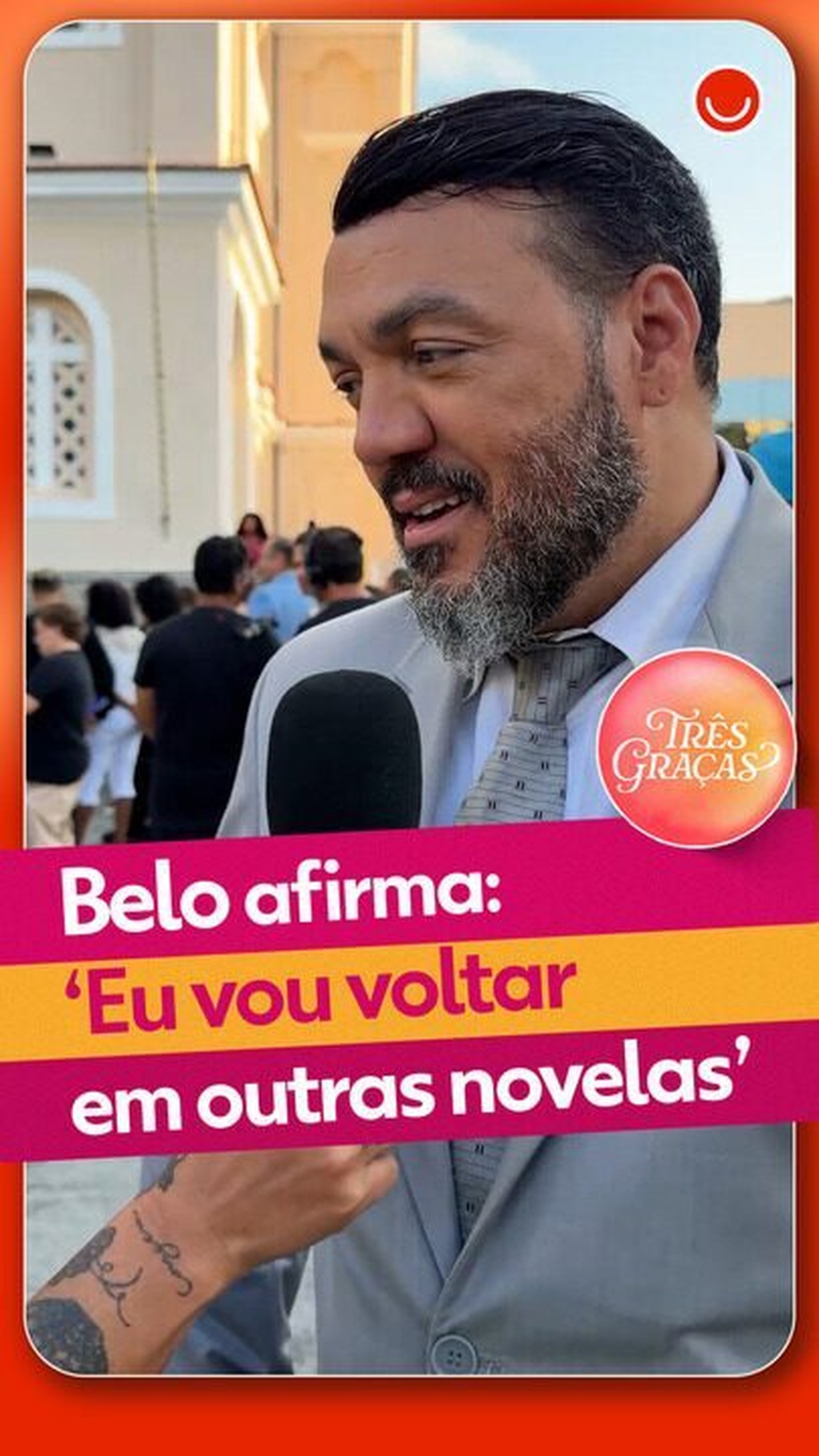 Belo celebra sucesso do primeiro personagem em Três Graças e promete: 'Vou voltar em outras novelas'