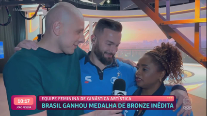 Daiane dos Santos comenta feito histórico com medalha de bronze por equipes em Paris