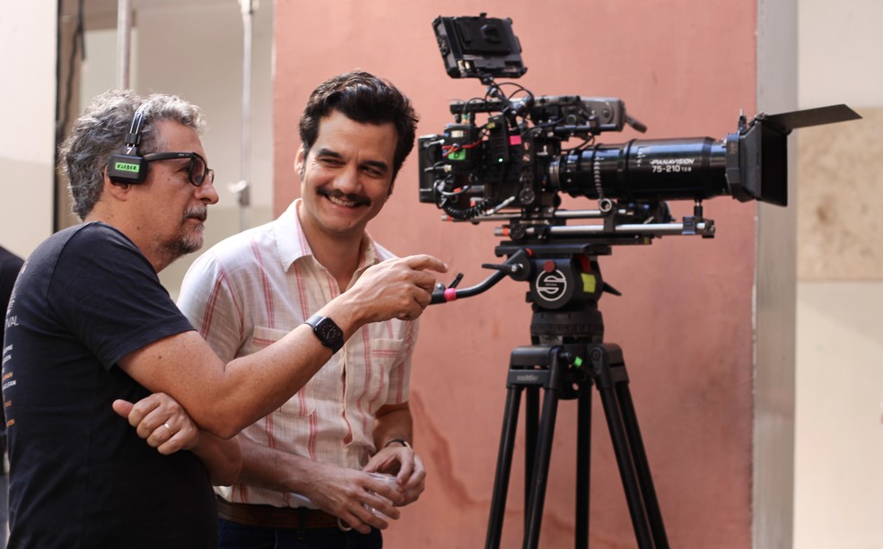 Wagner Moura e Kleber Mendonça Filho — Foto: Divulgação - Laura Castor