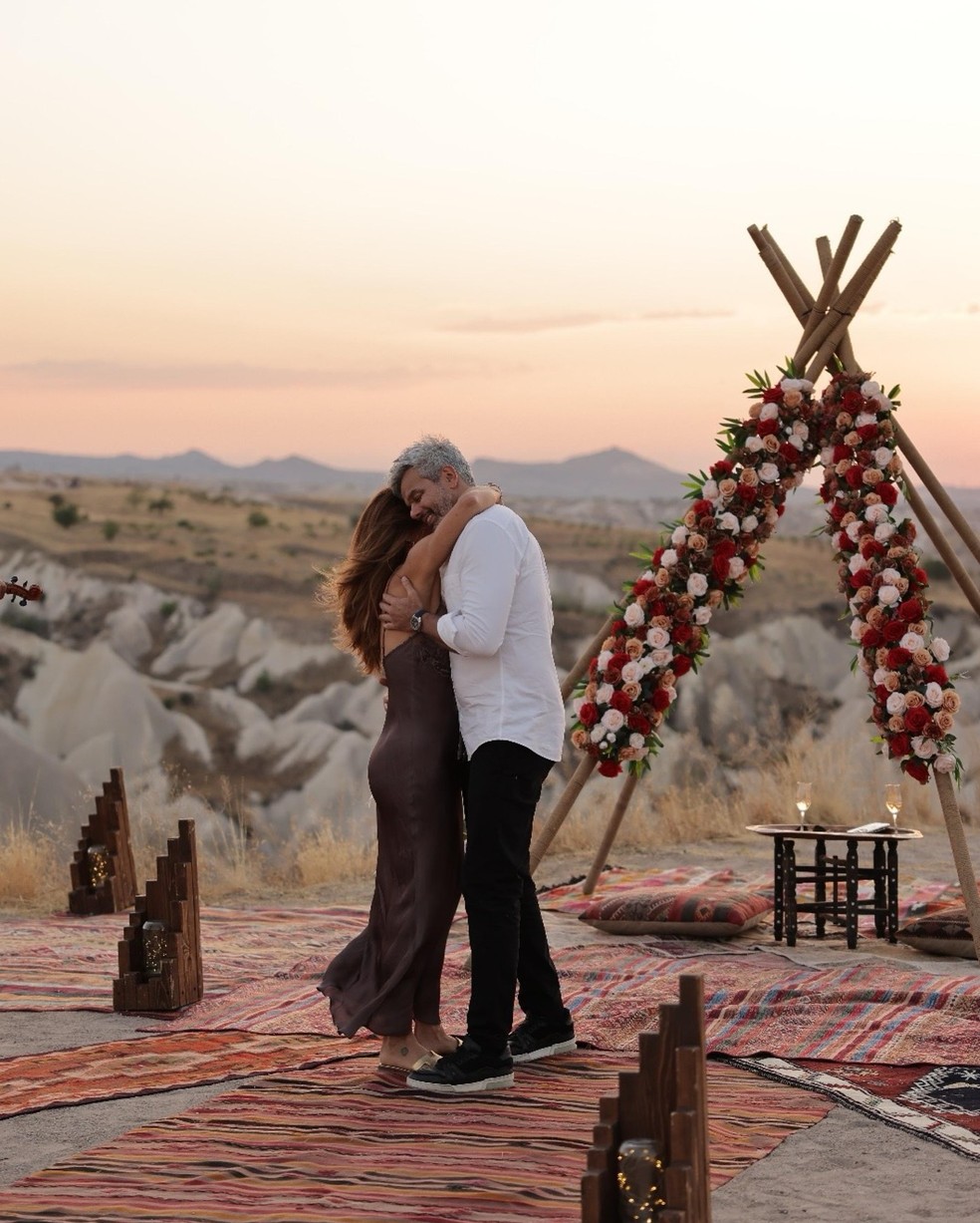 Otaviano Costa e Flavia Alessandra renovam votos de casamento — Foto: Reprodução/Instagram