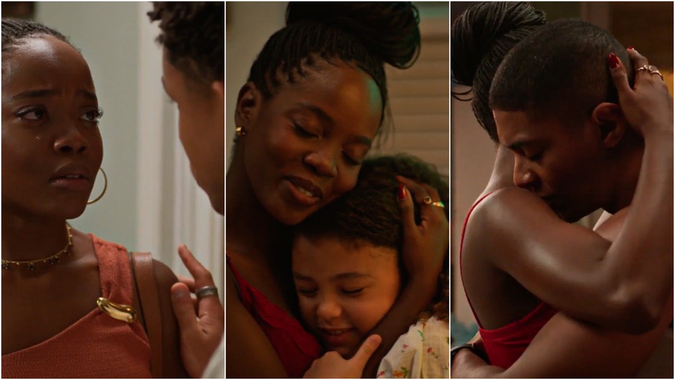 Três momentos de Leo na semana de Dona de Mim — Foto: Globo