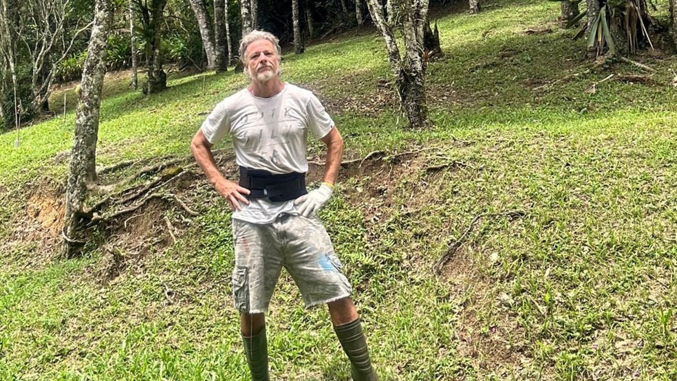Marcello Novaes em seu sítio, em Teresópolis, Região Serrana do Rio — Foto: Acervo pessoal
