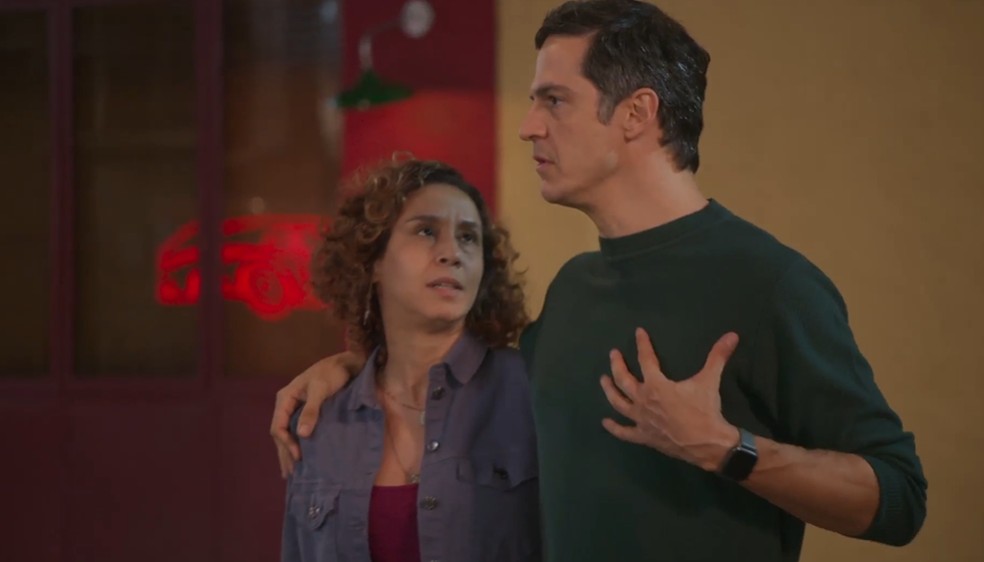 Jonas dirá que não esperava que o filho fosse acreditar na mentira da mãe — Foto: Reprodução/TV Globo