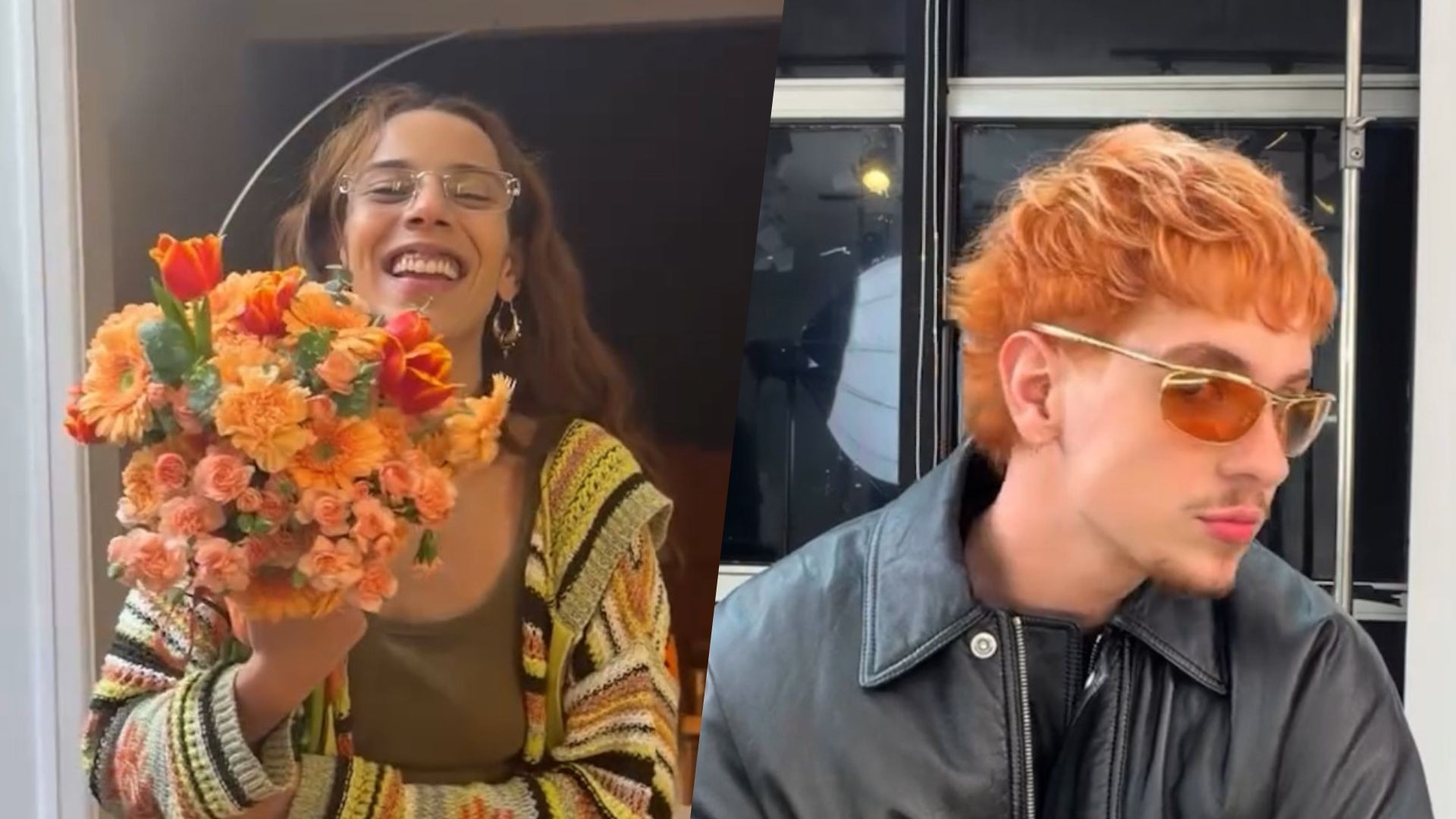 Juliano Floss muda o visual e surge ruivo; Marina Sena elogia o namorado: 'Está lindo'